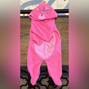 Pink pajama with footies 3-6 months